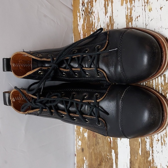 Helm Hollis Black Leather Boot Size 7.5 - Picture 2 of 8